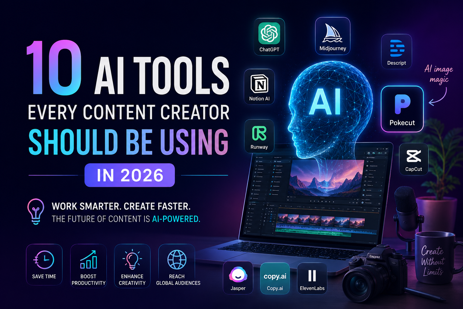 10 AI Tools Every Content Creator Should Be Using in 2026